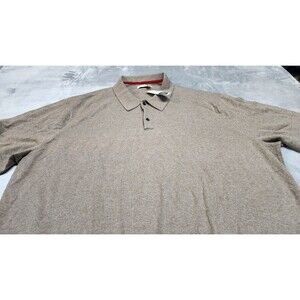 Hawker Rye Men's 3XL Brown Heathered Sweatshirt Polo NWT